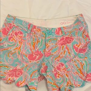 Lilly Pulitzer Scalloped Shorts